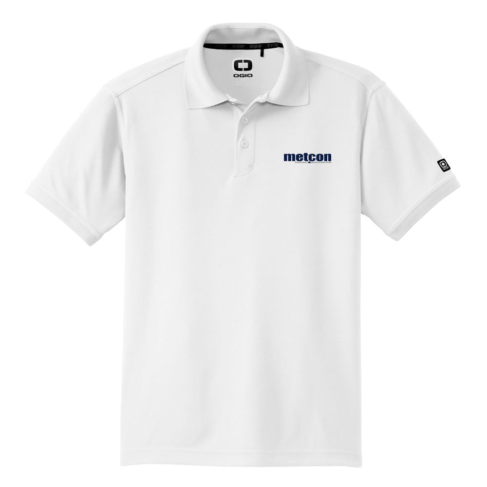 Yates-Metcon White Caliber 2.0 Polo Shirt